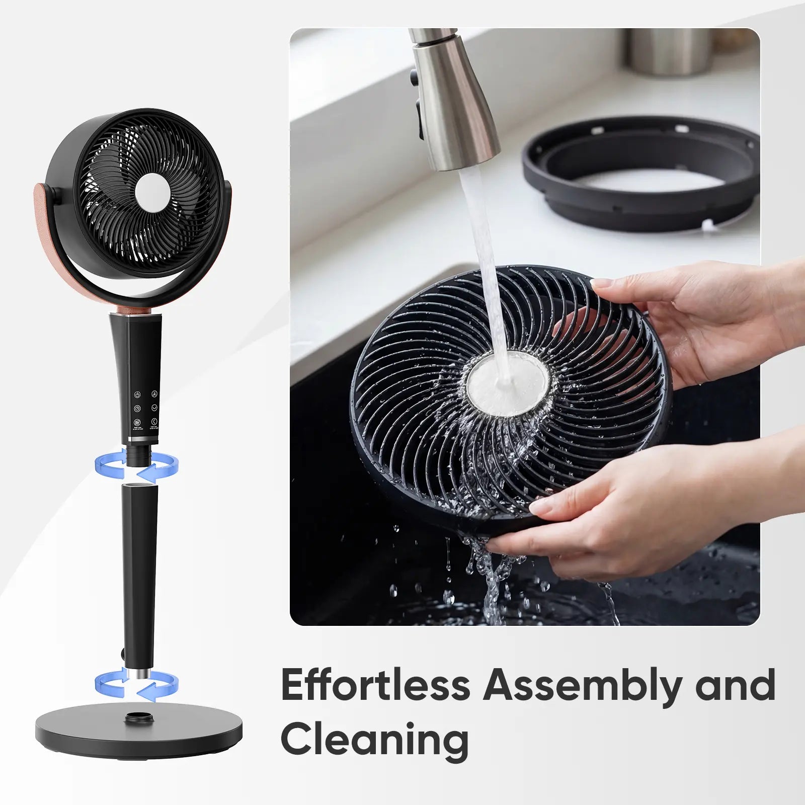 CleanFlow Quiet Bedroom Cooling Fan